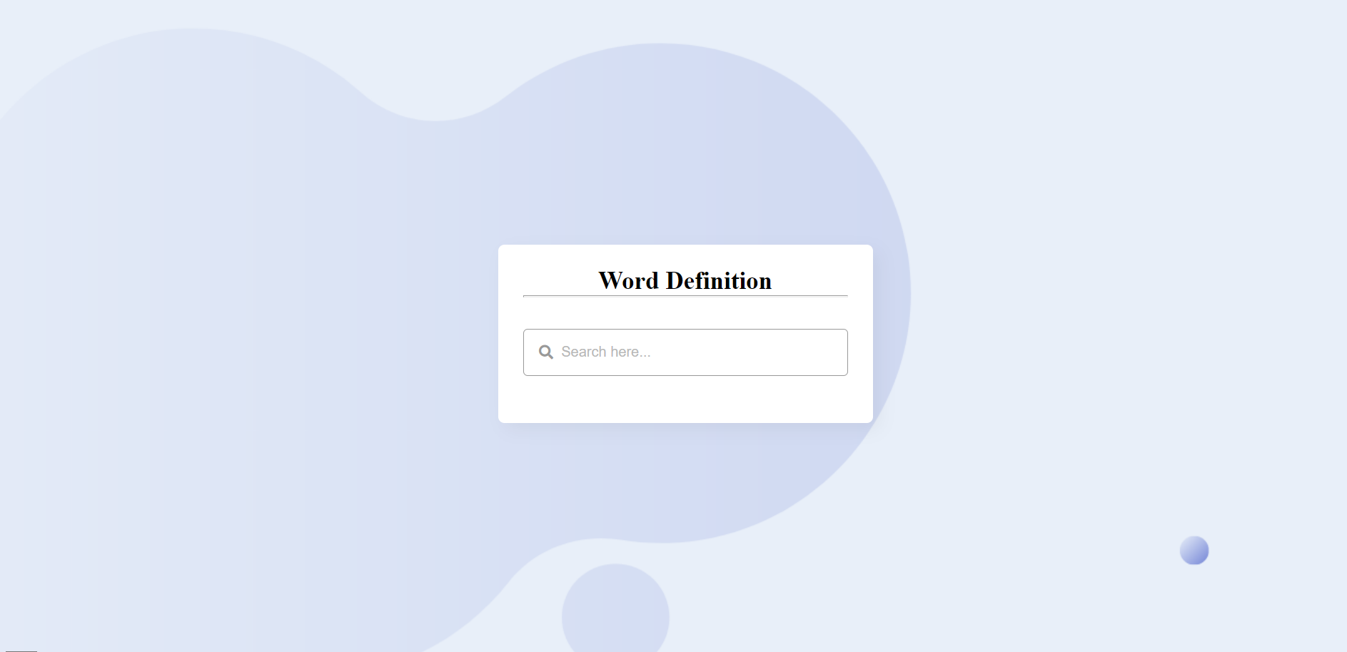 Word Definition