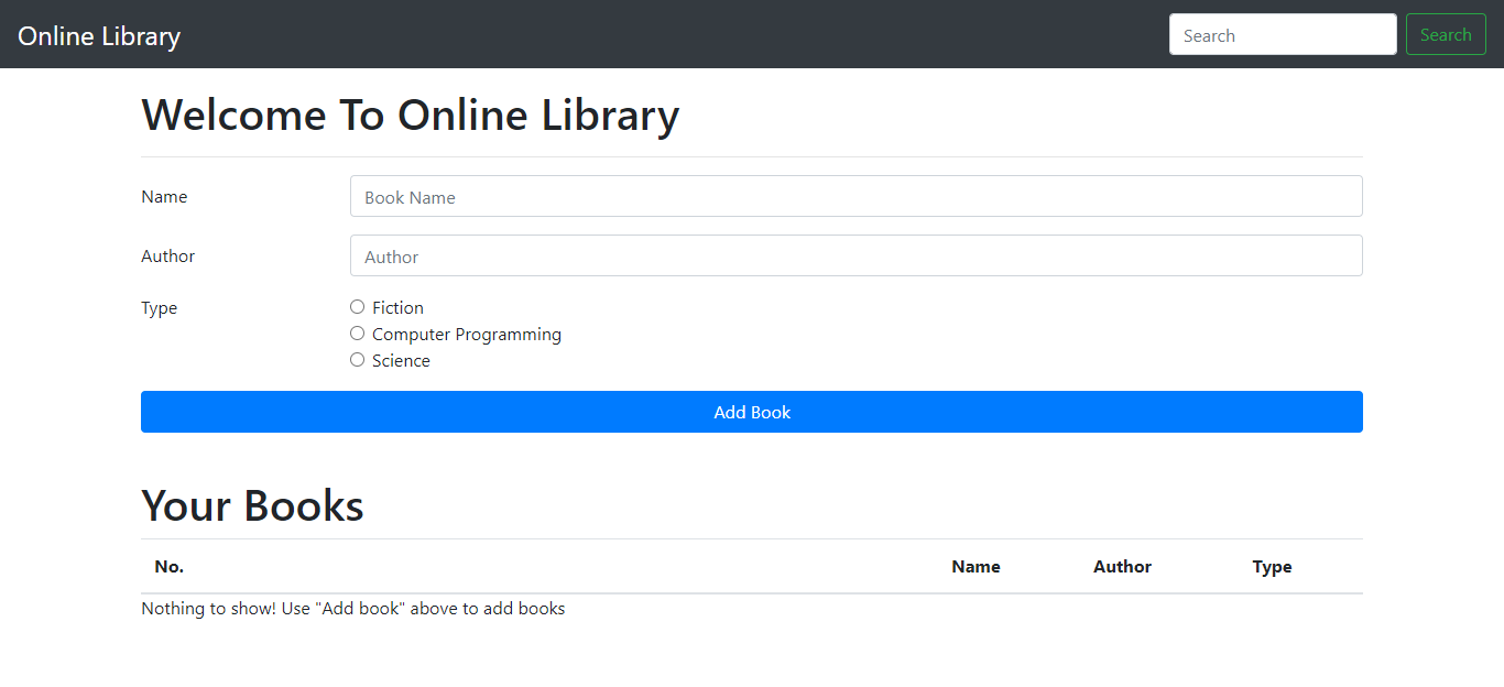 Simple Library Management