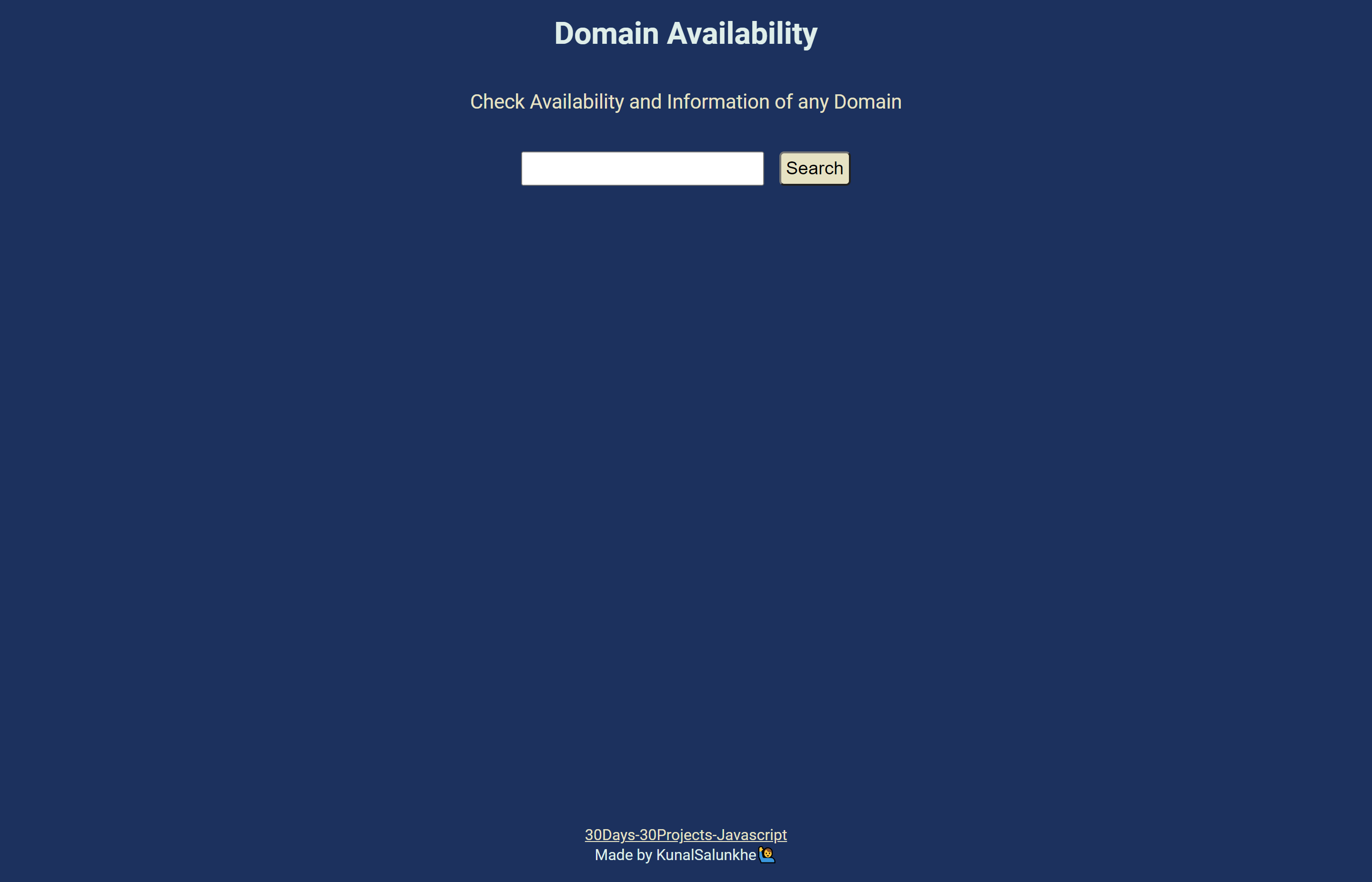 Domain Availability